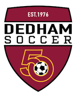 Dedham 50th Anniversary Logo