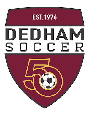 Dedham Soccer 50th Anniversary Logo